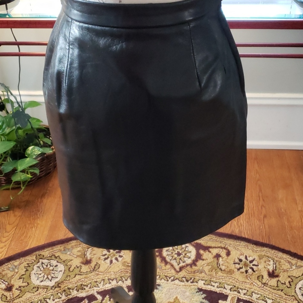 Leather Mini Skirt